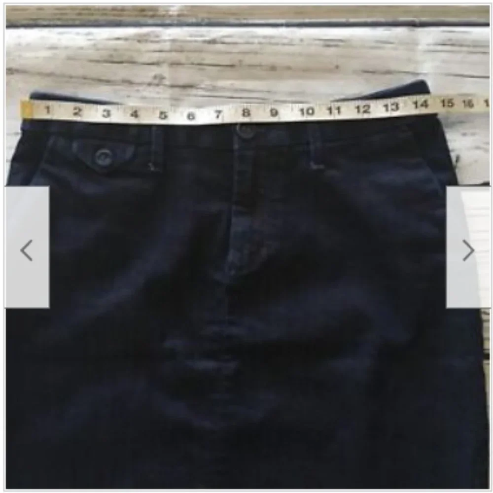 Banana‎ Republic Factory Women's Blue Denim Jean Skirt Pockets